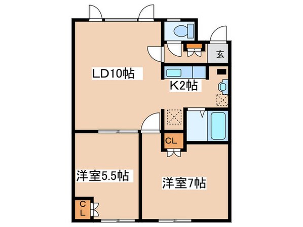 第３コ－ポ長谷川の物件間取画像